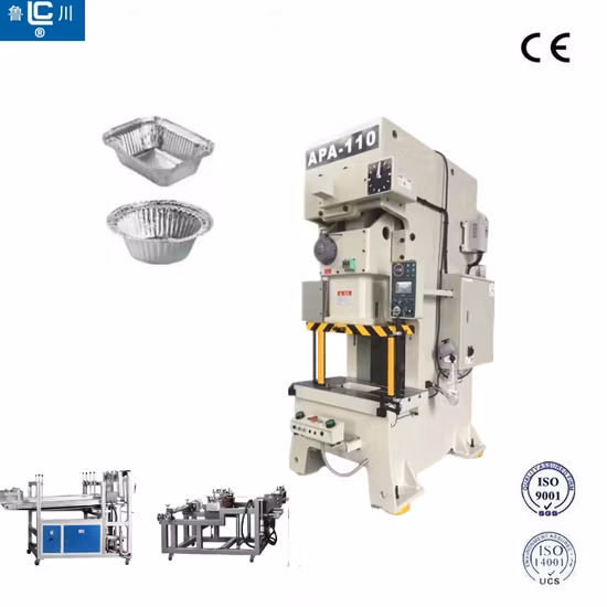 Linea di produzione di punzonatura di contenitori per alimenti Produzione di piatti in foglio di alluminio monouso per stampi CNC