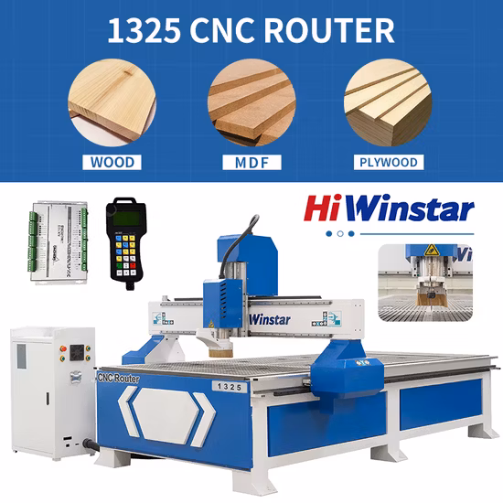 Fabbrica di lavorazione del legno Porta 3D Mobili Armadio Legno Acrilico MDF Compensato Incisione Taglio Intaglio Fresatura Router Macchina 1325 Router CNC